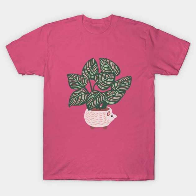 Hedgehog Calathea T-Shirt by lauran